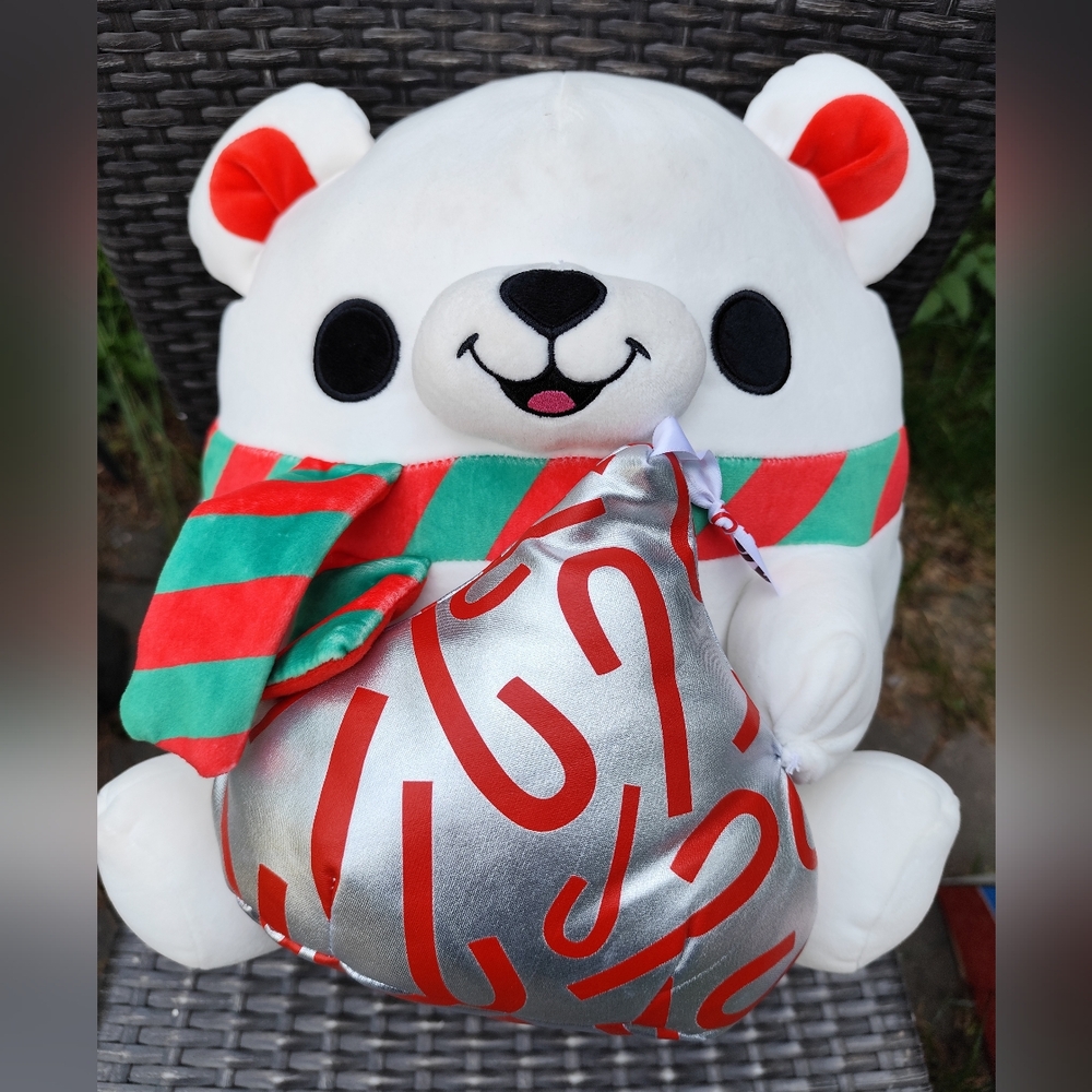 Snackles Frances Hershey Kisses 14" Plush Stuffed Polar Bear ZURU